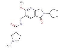 N-[(6-cyclopentyl-2-methoxy-5-oxo-6,7-dihydro-5H-pyrrolo[3,4-b]pyridin-3-yl)methyl]-1-methylpyrrolidine-3-carboxamide