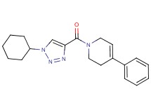 1-[(1-cyclohexyl-1H-1,2,3-triazol-4-yl)carbonyl]-4-phenyl-1,2,3,6-tetrahydropyridine