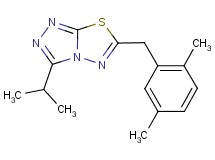 6-(2,5-dimethylbenzyl)-3-isopropyl[1,2,4]triazolo[3,4-b][1,3,4]thiadiazole