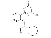 2-(2-{[cycloheptyl(ethyl)amino]methyl}phenyl)-6-methylpyrimidin-4(3H)-one