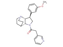 (2R*,3S*,6R*)-3-(3-methoxyphenyl)-5-(3-pyridinylacetyl)-1,5-diazatricyclo[5.2.2.0~2,6~]undecane