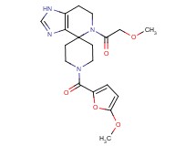 5-(methoxyacetyl)-1'-(5-methoxy-2-furoyl)-1,5,6,7-tetrahydrospiro[imidazo[4,5-c]pyridine-4,4'-piperidine]