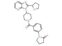 1-[3-({4-[2-(tetrahydro-2-furanyl)-3H-imidazo[4,5-b]pyridin-3-yl]-1-piperidinyl}carbonyl)phenyl]-2-pyrrolidinone