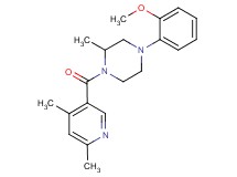 1-[(4,6-dimethyl-3-pyridinyl)carbonyl]-4-(2-methoxyphenyl)-2-methylpiperazine