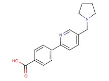 4-[5-(pyrrolidin-1-ylmethyl)pyridin-2-yl]benzoic acid