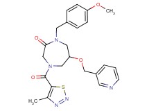 1-(4-methoxybenzyl)-4-[(4-methyl-1,2,3-thiadiazol-5-yl)carbonyl]-6-(3-pyridinylmethoxy)-1,4-diazepan-2-one