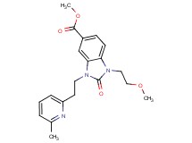 methyl 1-(2-methoxyethyl)-3-[2-(6-methylpyridin-2-yl)ethyl]-2-oxo-2,3-dihydro-1H-benzimidazole-5-carboxylate