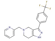 5-(2-pyridinylmethyl)-3-[4-(trifluoromethyl)phenyl]-4,5,6,7-tetrahydro-1H-pyrazolo[4,3-c]pyridine