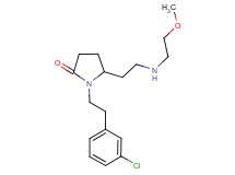 1-[2-(3-chlorophenyl)ethyl]-5-{2-[(2-methoxyethyl)amino]ethyl}-2-pyrrolidinone