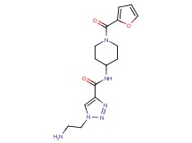 1-(2-aminoethyl)-N-[1-(2-furoyl)piperidin-4-yl]-1H-1,2,3-triazole-4-carboxamide