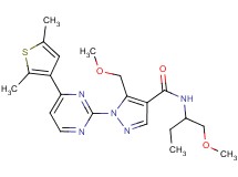 1-[4-(2,5-dimethyl-3-thienyl)-2-pyrimidinyl]-5-(methoxymethyl)-N-[1-(methoxymethyl)propyl]-1H-pyrazole-4-carboxamide