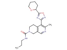 6-methyl-N-propyl-5-[5-(tetrahydro-2H-pyran-2-yl)-1,2,4-oxadiazol-3-yl]-3,4-dihydro-2,7-naphthyridine-2(1H)-carboxamide