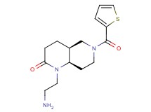rel-(4aS,8aR)-1-(2-aminoethyl)-6-(2-thienylcarbonyl)octahydro-1,6-naphthyridin-2(1H)-one hydrochloride