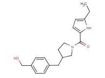 [4-({1-[(5-ethyl-1H-pyrrol-2-yl)carbonyl]pyrrolidin-3-yl}methyl)phenyl]methanol