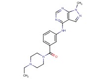 N-{3-[(4-ethyl-1-piperazinyl)carbonyl]phenyl}-1-methyl-1H-pyrazolo[3,4-d]pyrimidin-4-amine trifluoroacetate