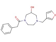 1-(3-furylmethyl)-4-(phenylacetyl)-1,4-diazepan-6-ol