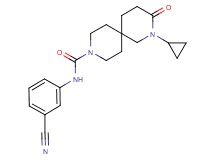 N-(3-cyanophenyl)-2-cyclopropyl-3-oxo-2,9-diazaspiro[5.5]undecane-9-carboxamide
