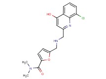 5-({[(8-chloro-4-hydroxyquinolin-2-yl)methyl]amino}methyl)-N,N-dimethyl-2-furamide