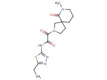 N-(5-ethyl-1,3,4-thiadiazol-2-yl)-2-(7-methyl-6-oxo-2,7-diazaspiro[4.5]dec-2-yl)-2-oxoacetamide