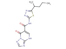 N-[5-(1-methylbutyl)-1,3,4-thiadiazol-2-yl]-7-oxo-4,7-dihydro[1,2,4]triazolo[1,5-a]pyrimidine-6-carboxamide