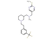 N-methyl-1-[2-(methylthio)-5-pyrimidinyl]-N-[(1-{2-[3-(trifluoromethyl)phenyl]ethyl}-3-piperidinyl)methyl]methanamine