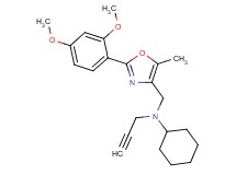 N-{[2-(2,4-dimethoxyphenyl)-5-methyl-1,3-oxazol-4-yl]methyl}-N-2-propyn-1-ylcyclohexanamine