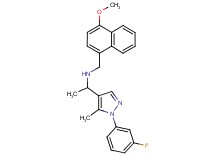1-[1-(3-fluorophenyl)-5-methyl-1H-pyrazol-4-yl]-N-[(4-methoxy-1-naphthyl)methyl]ethanamine
