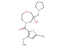4-[(3-methoxy-5-methyl-2-thienyl)carbonyl]-6-(pyrrolidin-1-ylmethyl)-1,4-oxazepan-6-ol