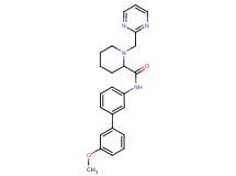 N-(3'-methoxybiphenyl-3-yl)-1-(pyrimidin-2-ylmethyl)piperidine-2-carboxamide