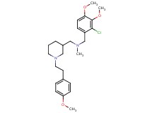 (2-chloro-3,4-dimethoxybenzyl)({1-[2-(4-methoxyphenyl)ethyl]-3-piperidinyl}methyl)methylamine