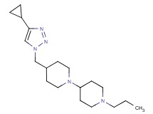 4-[(4-cyclopropyl-1H-1,2,3-triazol-1-yl)methyl]-1'-propyl-1,4'-bipiperidine