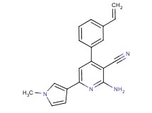 2-amino-6-(1-methyl-1H-pyrrol-3-yl)-4-(3-vinylphenyl)nicotinonitrile