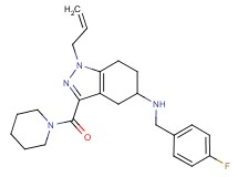 1-allyl-N-(4-fluorobenzyl)-3-(1-piperidinylcarbonyl)-4,5,6,7-tetrahydro-1H-indazol-5-amine