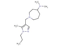 N,N-dimethyl-1-[(5-methyl-1-propyl-1H-pyrazol-4-yl)methyl]azepan-4-amine