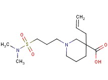 3-allyl-1-{3-[(dimethylamino)sulfonyl]propyl}-3-piperidinecarboxylic acid