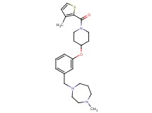 1-methyl-4-[3-({1-[(3-methyl-2-thienyl)carbonyl]-4-piperidinyl}oxy)benzyl]-1,4-diazepane