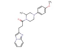 2-{3-[4-(4-methoxyphenyl)-2-methyl-1-piperazinyl]-3-oxopropyl}imidazo[1,2-a]pyridine