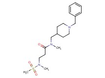 N~1~-[(1-benzyl-4-piperidinyl)methyl]-N~1~,N~3~-dimethyl-N~3~-(methylsulfonyl)-beta-alaninamide