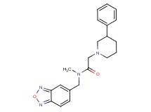 N-(2,1,3-benzoxadiazol-5-ylmethyl)-N-methyl-2-(3-phenyl-1-piperidinyl)acetamide