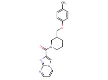 2-({3-[(4-methylphenoxy)methyl]-1-piperidinyl}carbonyl)imidazo[1,2-a]pyrimidine