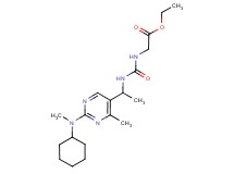ethyl ({[(1-{2-[cyclohexyl(methyl)amino]-4-methylpyrimidin-5-yl}ethyl)amino]carbonyl}amino)acetate
