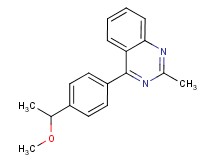 4-[4-(1-methoxyethyl)phenyl]-2-methylquinazoline