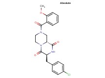 (3S,9aR)-3-(4-chlorobenzyl)-8-(2-methoxybenzoyl)tetrahydro-2H-pyrazino[1,2-a]pyrazine-1,4(3H,6H)-dione