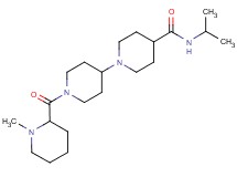 N-isopropyl-1'-[(1-methyl-2-piperidinyl)carbonyl]-1,4'-bipiperidine-4-carboxamide