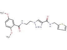 1-{2-[(2,5-dimethoxybenzoyl)amino]ethyl}-N-(2-thienylmethyl)-1H-1,2,3-triazole-4-carboxamide