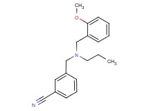 3-{[(2-methoxybenzyl)(propyl)amino]methyl}benzonitrile