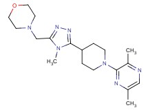 4-({5-[1-(3,6-dimethylpyrazin-2-yl)piperidin-4-yl]-4-methyl-4H-1,2,4-triazol-3-yl}methyl)morpholine