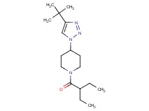 4-(4-tert-butyl-1H-1,2,3-triazol-1-yl)-1-(2-ethylbutanoyl)piperidine