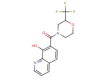 7-{[2-(trifluoromethyl)morpholin-4-yl]carbonyl}quinolin-8-ol
