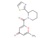 2-methyl-6-{[2-(1,3-thiazol-2-yl)piperidin-1-yl]carbonyl}-4H-pyran-4-one